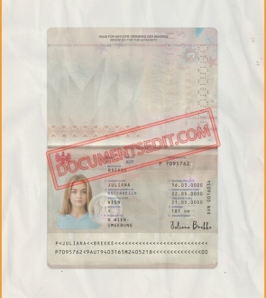 Austria Passport Scan