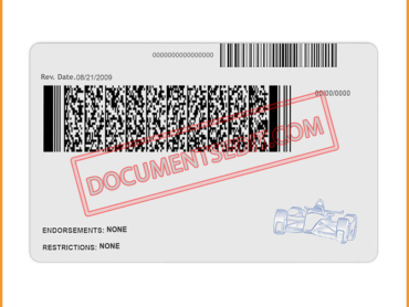 Indiana Driver License PSD Template Back