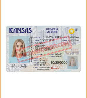 Best Kansas Driver License Template 2022