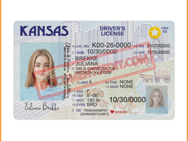 Best Kansas Driver License Template 2022
