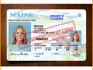 Best Maine Driver License Template File 2022