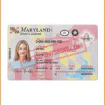 Maryland Driver License PSD 2022