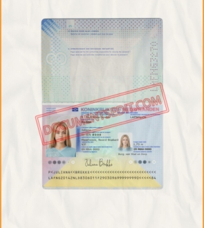 Netherland Passport (Dutch) Scan