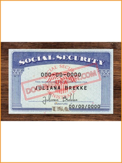 Social Security Card Front 2
