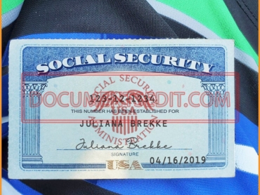 Social Security Card Template-background - Front