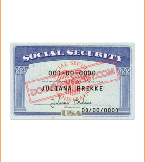 Social Security Card front
