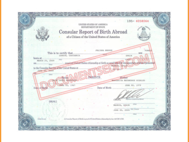 Consular Report Of Birth Abroad - United States Of America 2