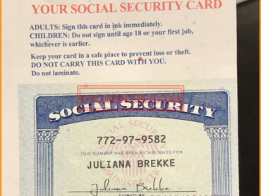 Social Security Card Front (2)