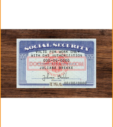 Social Security Card Front 2