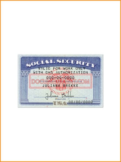 Social Security Card Template 06