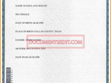 Texas Birth Certificates
