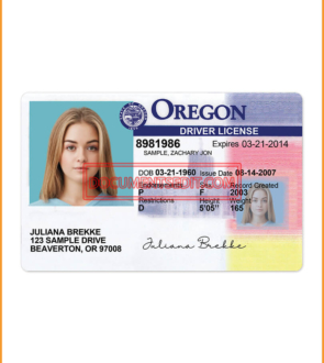 Oregon Drivers License Template Front (1)