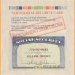 Social Security Card Front & Back 2
