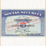 Social Security Card Template 21