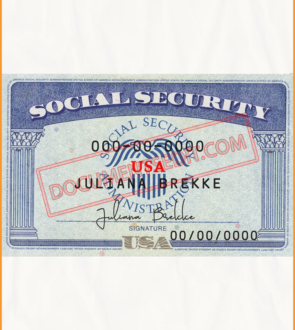 Social Security Card Template 21