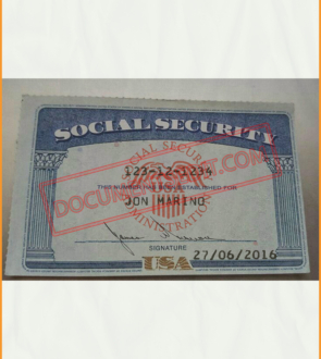 Social Security Card Template 22