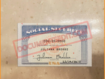 Social Security Card Template 23