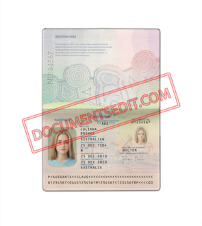 Australia Passport template V1 2 (1)