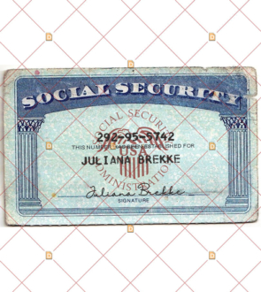 Social Security Card Template 31 Front