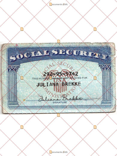 Social Security Card Template 31