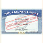 Social Security Card Template 33