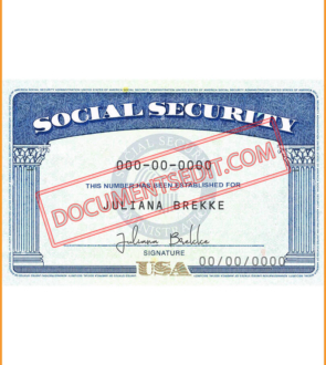 Social Security Card Template 33