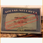 Social Security Card Template 34