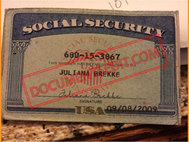 Social Security Card Template 34