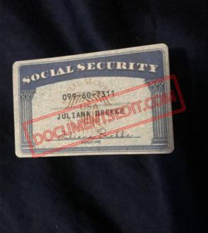 Social Security Card Template 35
