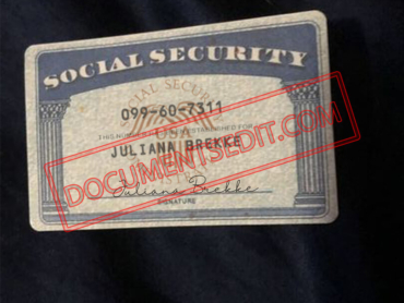 Social Security Card Template 35