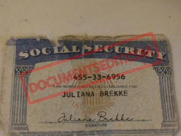 Social Security Card Template 36
