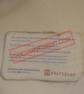 Social Security Card Template 36 b