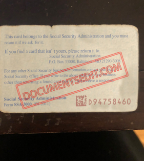 Social Security Card Template 37