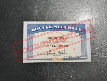 Social Security Card Template 40