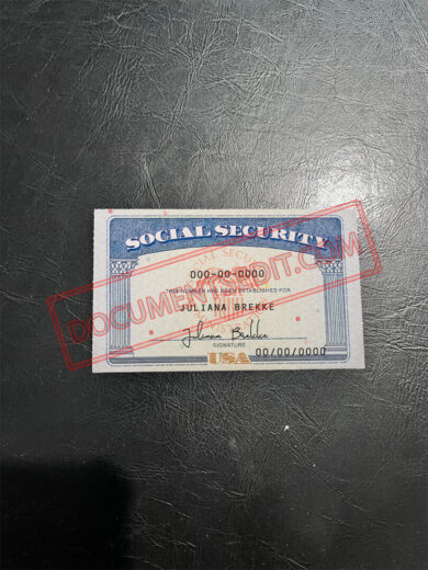 Social Security Card Template 40