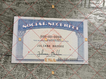 Social Security Card Template 42