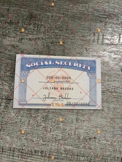 Social Security Card Template 42