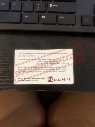 Social Security Card Template 45 b
