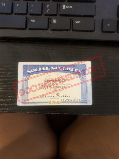 Social Security Card Template 45