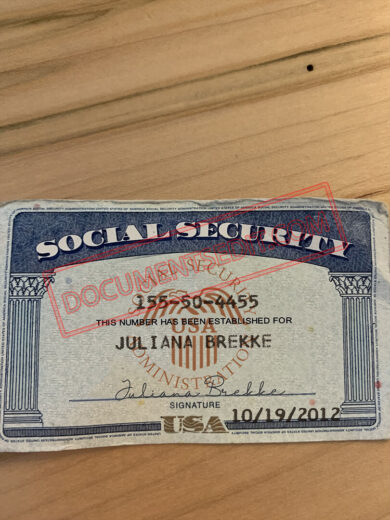 Social Security Card Template 46