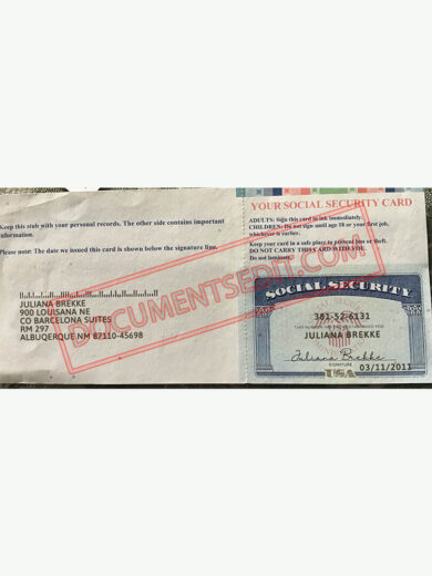 Social Security Card Template 47
