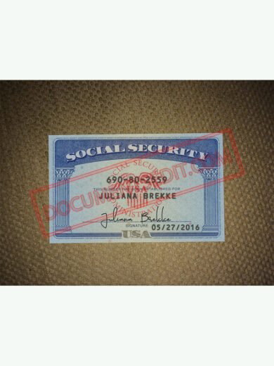Social Security Card Template 48