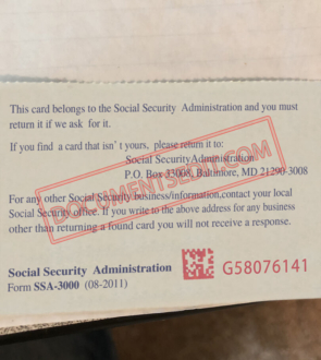 Social Security Card Template 49 b