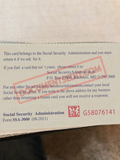Social Security Card Template 49 b
