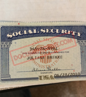 Social Security Card Template 49 f