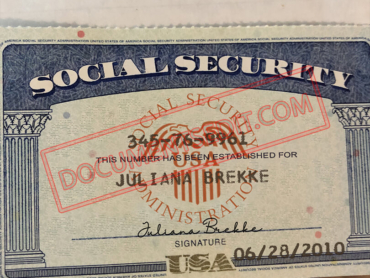 Social Security Card Template 49 f