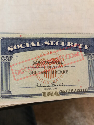 Social Security Card Template 49
