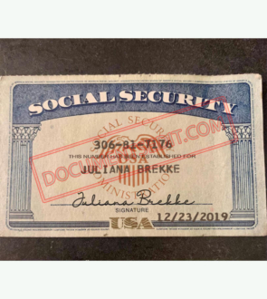 Social Security Card Template 50 f