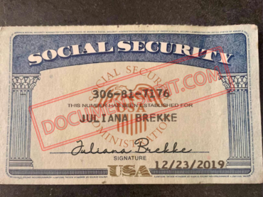 Social Security Card Template 50 f