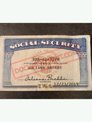 Social Security Card Template 50